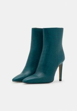 Zign High Heeled Ankle Boots - Blue -Zign 82904b53734e4ec097a518c77dfe3895