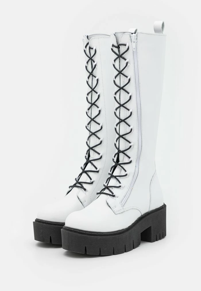 Zign LEATHER - Lace-up Boots - White 5 Zign LEATHER - Lace-up Boots - White - Image 3