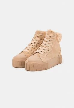 Zign LEATHER WINTER - High-top Trainers - Beige -Zign 85c1f0a98b234523b3bf0c1dd022bc28