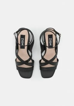 Zign LEATHER - Sandals - Black -Zign 85d9cb77f74044469778a0ecbc2f1741