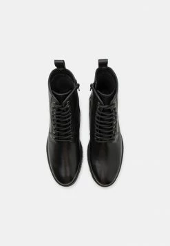 Zign LEATHER UNISEX - Lace-up Ankle Boots - Black -Zign 873c0efe594e4c8f858cf3fdf968ed7d