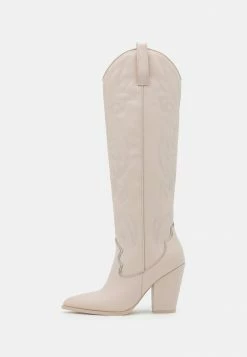 Zign LEATHER - Cowboy/Biker Boots - Offwhite -Zign 878514e5770141e2ac6f65845c421b72
