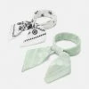 Zign UNISEX 2 PACK - Foulard - White/ Mint