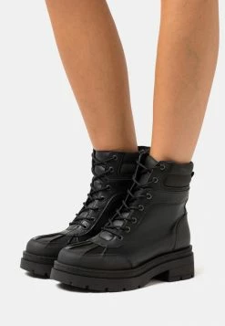 REDEZIGN LEATHER - Lace-up Ankle Boots - Black