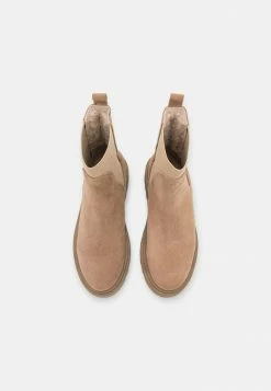 Zign LEATHER WINTER BOOT - Classic Ankle Boots - Beige -Zign 8ad0a17590b94e84a2d12f604c3d22a8