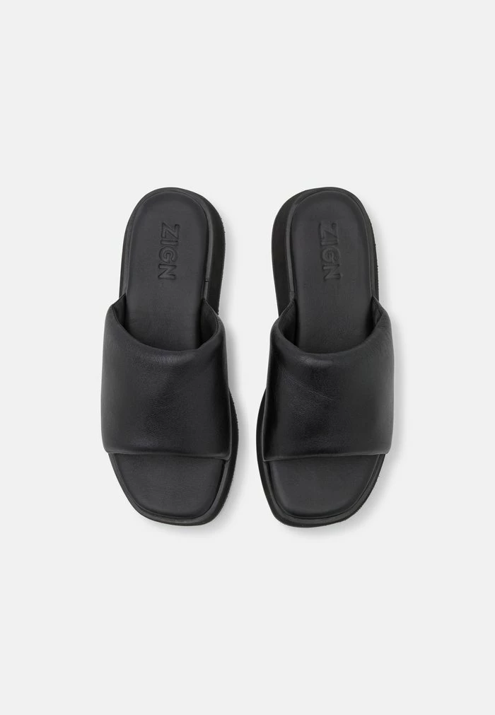 Zign LEATHER - Mules - Black 8 Zign LEATHER - Mules - Black - Image 6