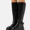 Zign LEATHER - Platform Boots - Black -Zign 8bc28b7b5b8e41419dca3a6da67fcdf6