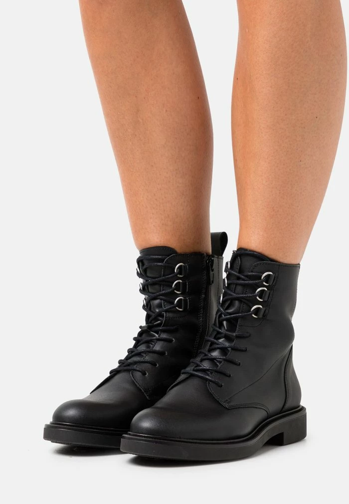 Zign LEATHER - Lace-up Ankle Boots - Black 3 Zign LEATHER - Lace-up Ankle Boots - Black