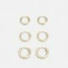 Zign 3 PACK - Earrings - Gold-coloured -Zign 8e9fa6cd1d9a4f40bd51a7594d438f31