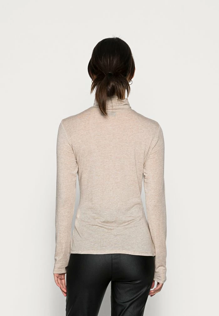 Zign TENCEL WOOL MIX - Long Sleeved Top - Light Brown 5 Zign TENCEL WOOL MIX - Long Sleeved Top - Light Brown - Image 3