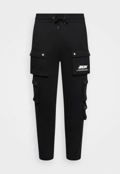 Zign MULTI POCKET CARGO - Tracksuit Bottoms - Black -Zign 90c395a63f924369999c72bb04bde0f9