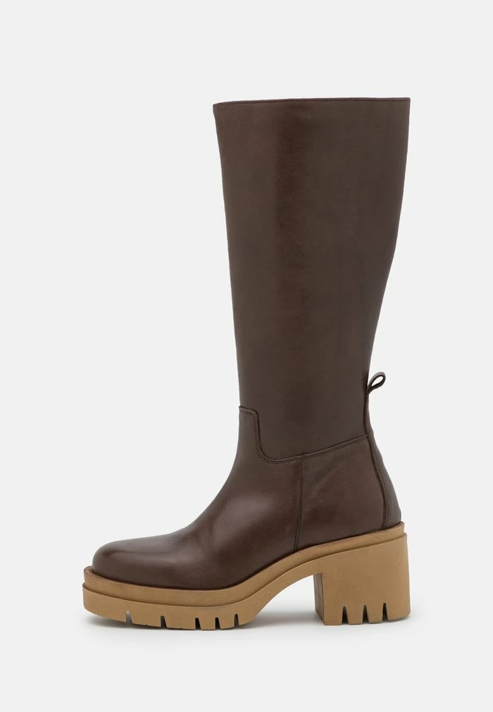 Zign LEATHER - Platform Boots - Brown 4 Zign LEATHER - Platform Boots - Brown - Image 2