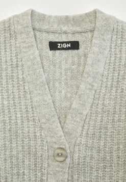 Zign Cardigan - Mottled Grey -Zign 914ebee08ece4ff6be5545d87ec323f2
