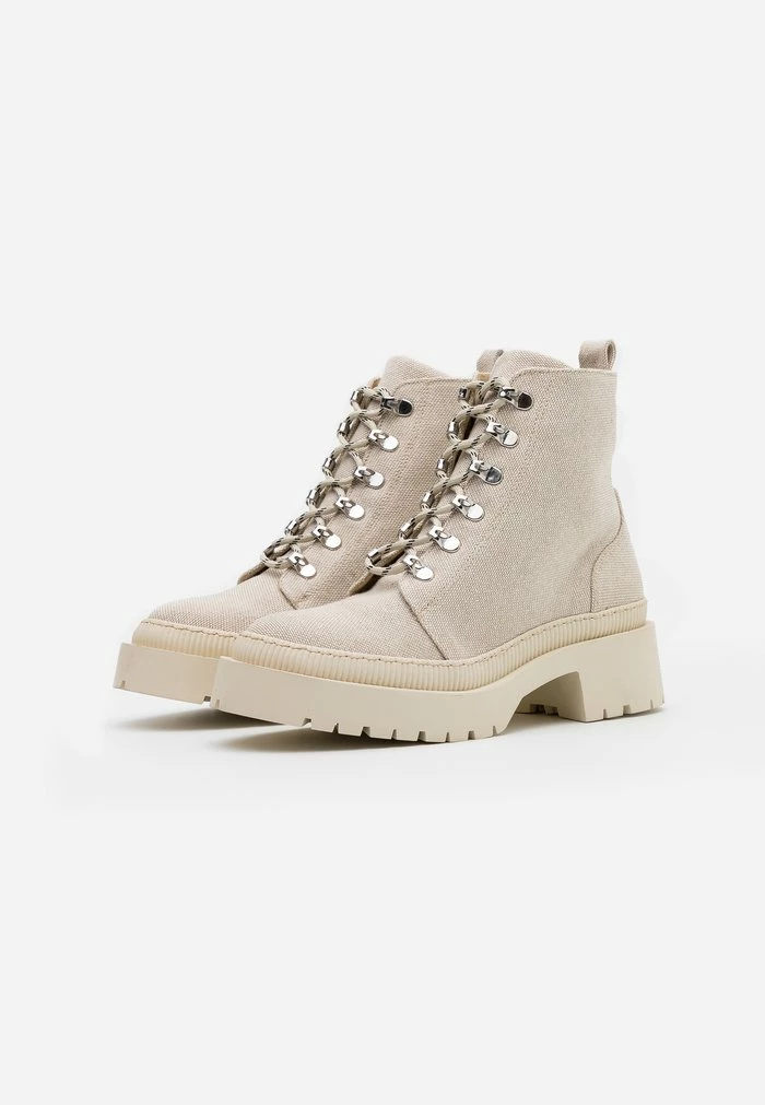Zign Platform Ankle Boots - Off White 5 Zign Platform Ankle Boots - Off White - Image 3