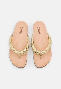 Zign T-bar Sandals - Gold -Zign 94b28a24fdad404cae3f4fd6c8b1be16