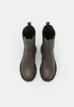 Zign LEATHER - Platform Boots - Khaki -Zign 958f7237d7124048ae3b3dd6a4caf30e