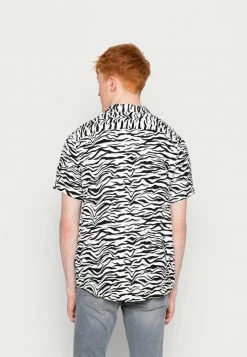 Zign UNISEX - Shirt - Black/white -Zign 96168fedbad049349adb32e4c213f01b