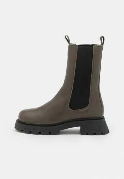 Zign LEATHER - Platform Boots - Khaki -Zign 963d6d10d8f3443d8bfbf0680dedad28