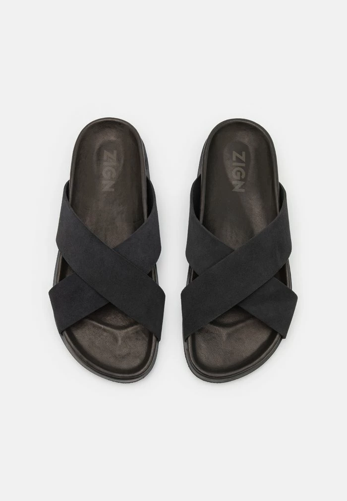 Zign LEATHER - Mules - Black 6 Zign LEATHER - Mules - Black - Image 4