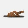 Zign LEATHER - Sandals - Cognac -Zign 9855edb0d75b409db39aa0e56b279d7b