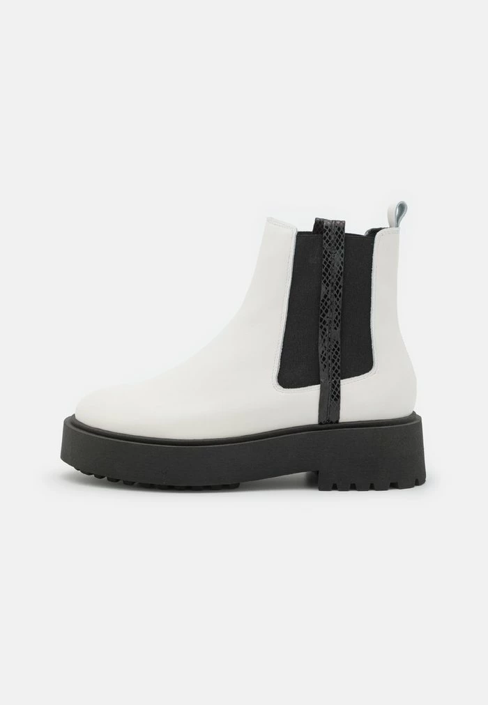 Zign LEATHER - Platform Ankle Boots - White 4 Zign LEATHER - Platform Ankle Boots - White - Image 2