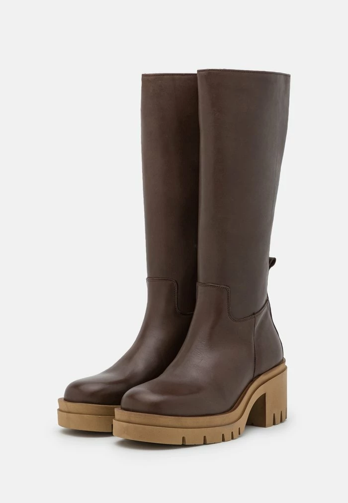 Zign LEATHER - Platform Boots - Brown 5 Zign LEATHER - Platform Boots - Brown - Image 3