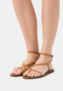 Zign T-bar Sandals - Cognac