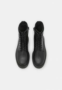 Zign LEATHER WINTER BOOT - Lace-up Ankle Boots - Black 12 Zign LEATHER WINTER BOOT - Lace-up Ankle Boots - Black -Zign 9a3abc2bd2b94fff864c20d430558307