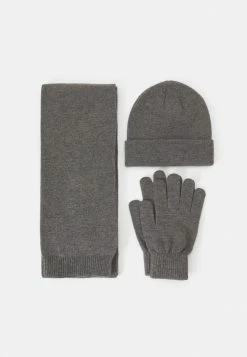 Zign SET UNISEX - Scarf - Dark Grey