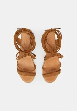 Zign Platform Sandals - Cognac -Zign 9b7c87821b3e40279978cc03078aafda