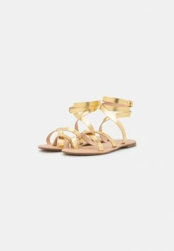Zign LEATHER - Sandals - Gold -Zign 9c6fe104ed9e4f21ad5a35d8722ed038