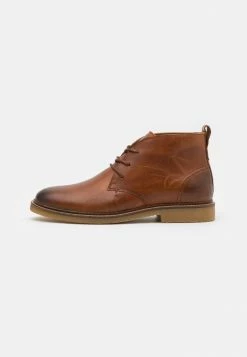 Zign LEATHER - Lace-up Ankle Boots - Cognac