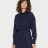 Zign Shirt Dress - Dark Blue -Zign 9e5b7f4e72ad4d33ab0d14f72bacb637