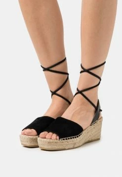 Zign LEATHER - Espadrilles - Black
