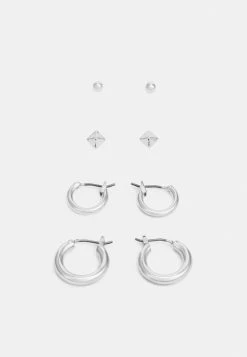 Zign 4 PACK - Earrings - Silver-coloured