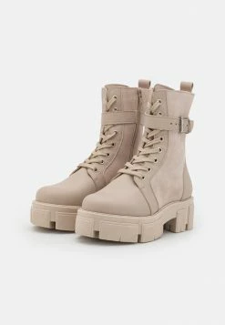Zign LEATHER - Platform Ankle Boots - Sand -Zign a15eb81758e447b1a4251766ce524a9b