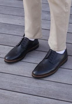 Zign UNISEX LEATHER - Lace-ups - Black -Zign a38fe4c88977474aac46b3d1c7142623