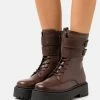 Zign LEATHER - Platform Ankle Boots - Brown -Zign a4f382e8463e4d09b5fdfe7357fc6f5c