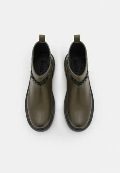 Zign LEATHER - Platform Ankle Boots - Khaki -Zign a518a423a9894f448f1d173104970233