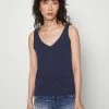 Zign V NECK CAMI - Top - Dark Blue 1 Zign V NECK CAMI - Top - Dark Blue -Zign a563537fa72d41c3b9f0a5918091f333