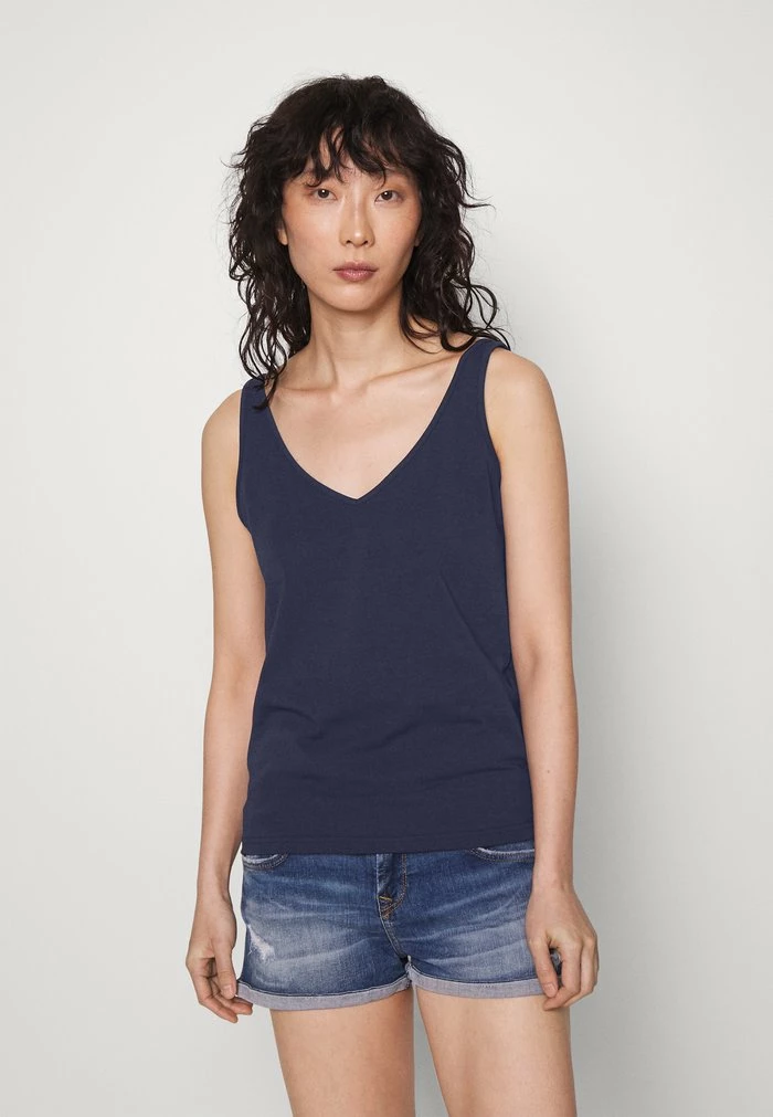 Zign V NECK CAMI - Top - Dark Blue 3 Zign V NECK CAMI - Top - Dark Blue