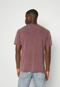 Zign 2 PACK - Basic T-shirt - Black/bordeaux -Zign a5aa5db720f543868bbad29eb4edf2c5