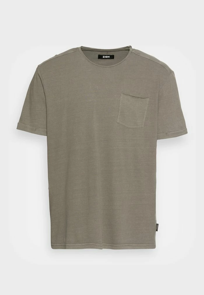 Zign RAW EDGE TEE RELAXED - Basic T-shirt - 603 6 Zign RAW EDGE TEE RELAXED - Basic T-shirt - 603 - Image 4