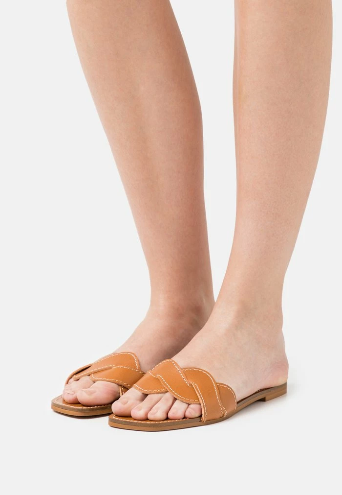 Zign LEATHER - Mules - Cognac 3 Zign LEATHER - Mules - Cognac