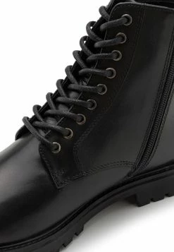 Zign LEATHER UNISEX - Lace-up Ankle Boots - Black -Zign aa0beb9df878489c9d3c48e4ce6ef079