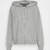 Zign Zip-up Sweatshirt - Mottled Light Grey
