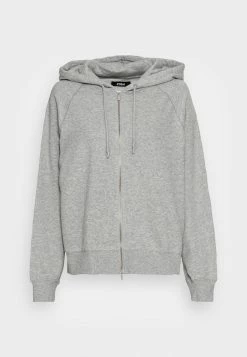 Zign Zip-up Sweatshirt - Mottled Light Grey