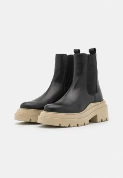 Zign LEATHER - Platform Ankle Boots - Black -Zign ab22d136046546fd86015c794db6fa42