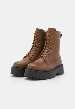 Zign Platform Ankle Boots - Cognac -Zign ac49db9904674835a2355eeac45fb62e