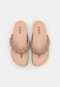Zign T-bar Sandals - Taupe -Zign acd7a8af53e141b2893dc6c71b7db080